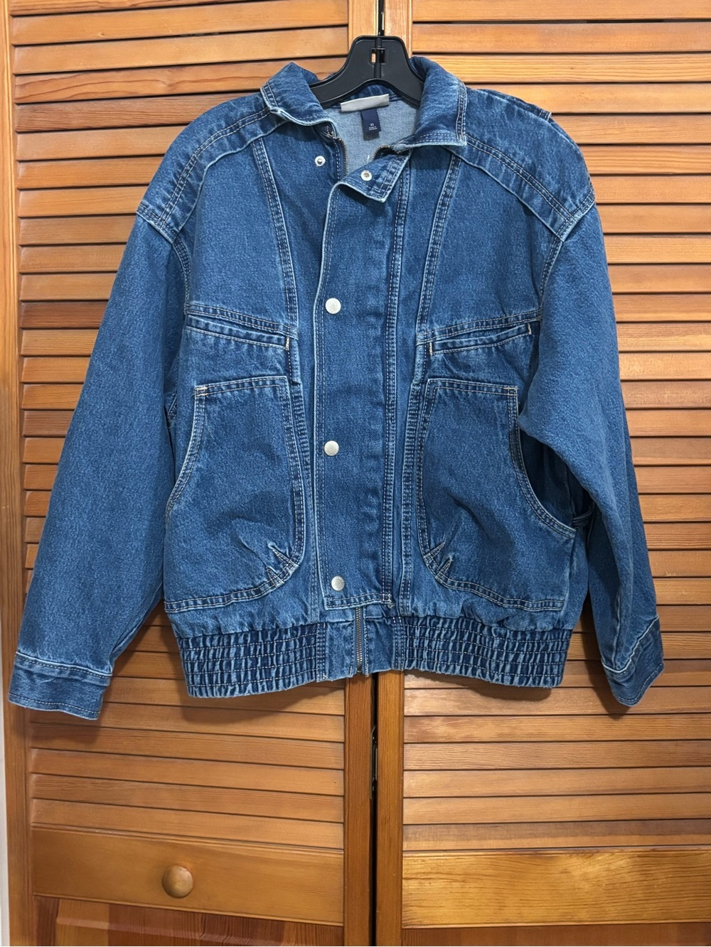 Universal Thread Relaxed Denim Bomber Jacket
